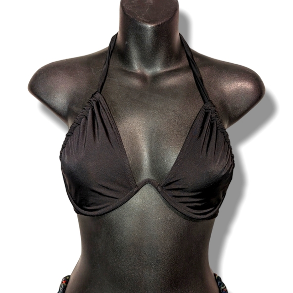 Victoria's Secret Other - Victoria Secret Black Under wire Halter Bikini Top 34b